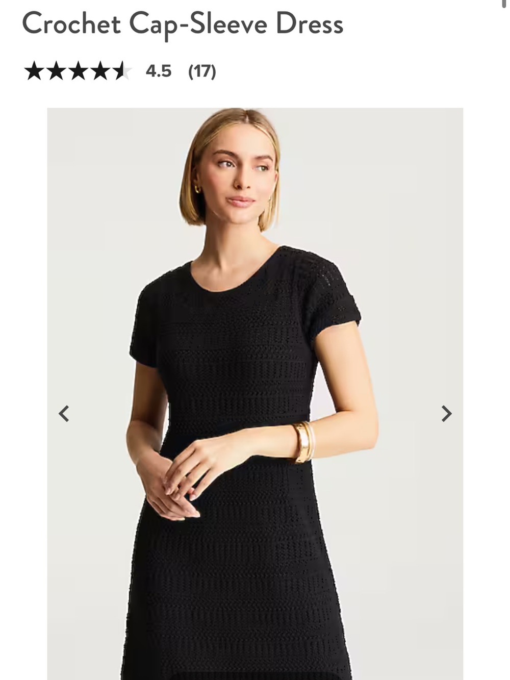 J. Jill Black Crochet Bundle - Cardigan and Dress - Size medium - Picture 15 of 16